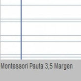RECAMBIO 4º 100H 4 TALADROS PAUTA 3,5MM MONTESSORI | 1 UNIDADES | (ESCOLOFI)